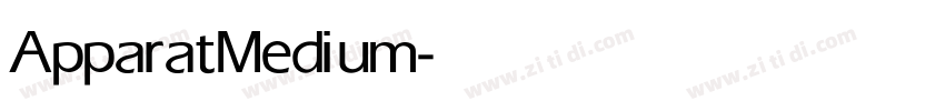 Apparat Medium字体转换